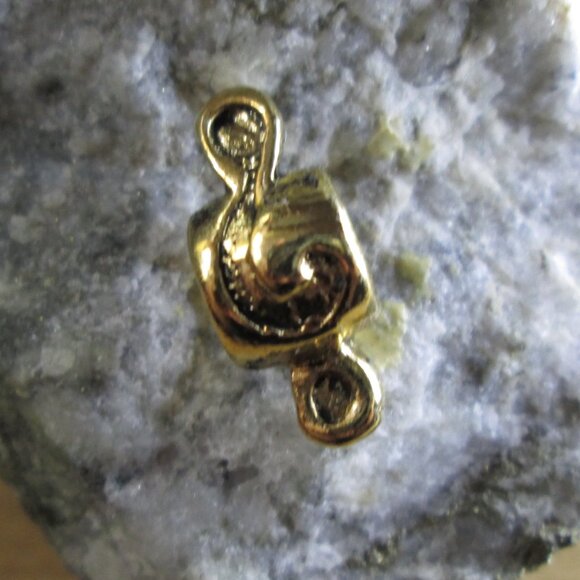 Treble Clef Gold Plated Sterling Silver European charm - Picture 6 of 6